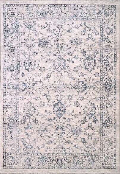Dynamic Rugs CARSON 5223-501 Blue and Ivory
